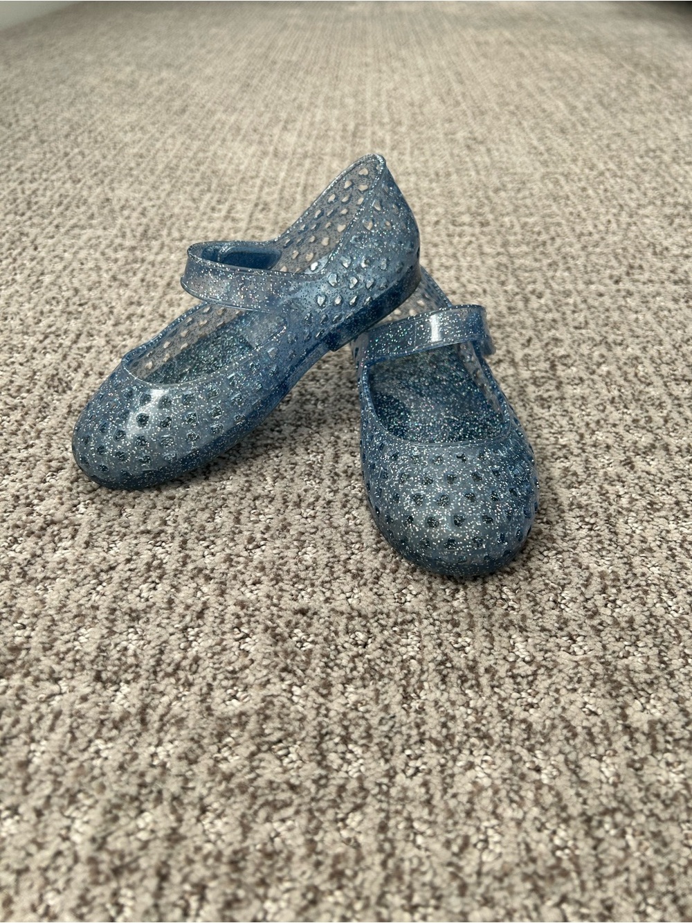 Old Navy Sparkle Jelly Mary Jane Shoes in Navy Blue